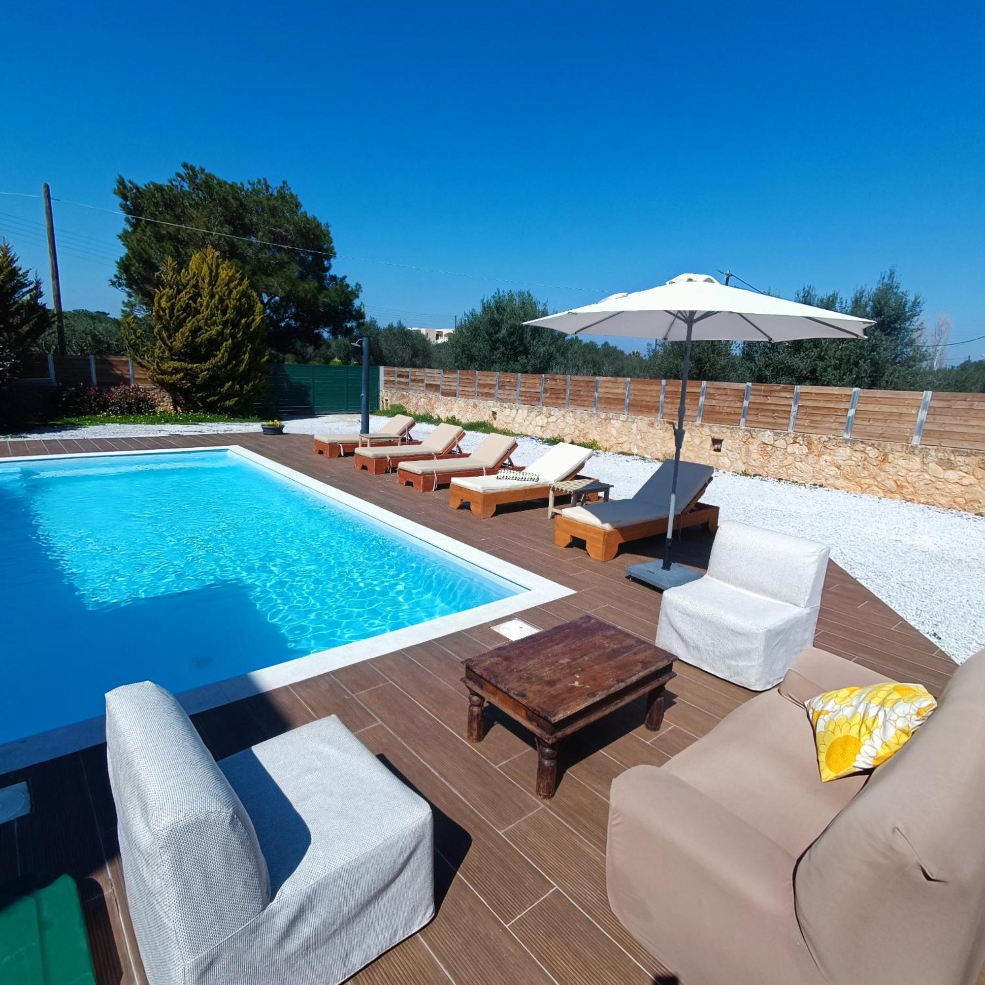 Drosoula Villa 3Bdr Private Swimming Pool Chorafakia المظهر الخارجي الصورة